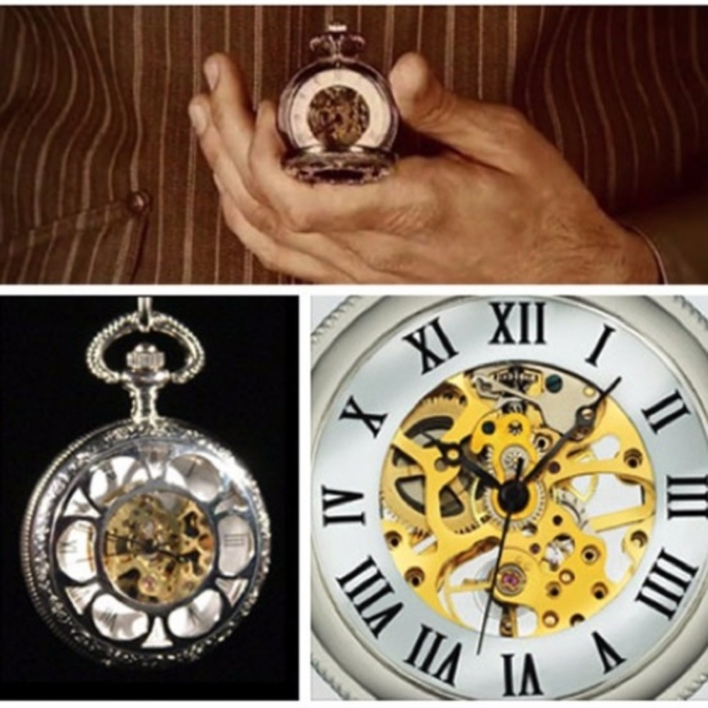 New Kansas City Railroad Pocket Watch Set - Picture 4 of 8
